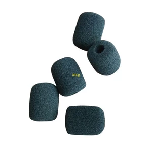 Set 5 mút xốp bọc đầu micro chắn gió màu đen