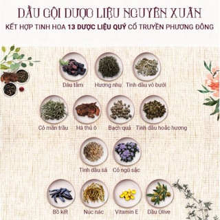 Dầu gội thảo dược nguyên xuân(mẫu mới không vòi) dành cho da dầu chai 275ml