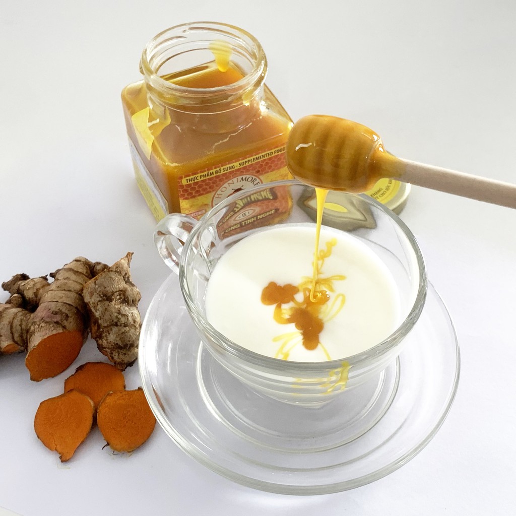 Ảnh Mật ong rừng tinh bột nghệ Honimore 360g và Mật ong nguyên chất 360g - tốt cho dạ dày, đẹp da 4