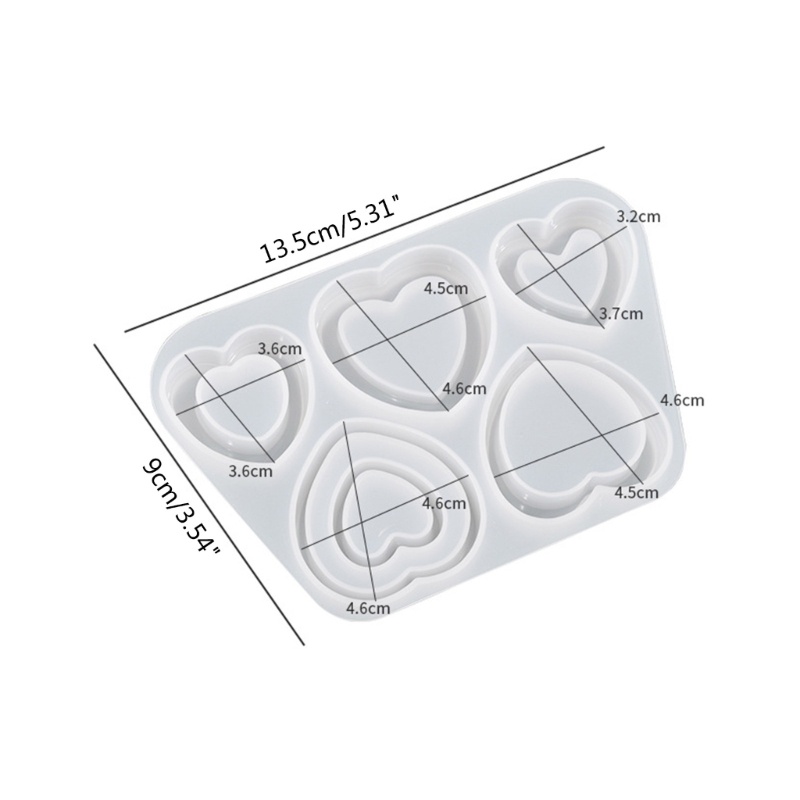 Khuôn Silicone Làm Mặt Dây Chuyền / Móc Khóa Bằng Nhựa Resin