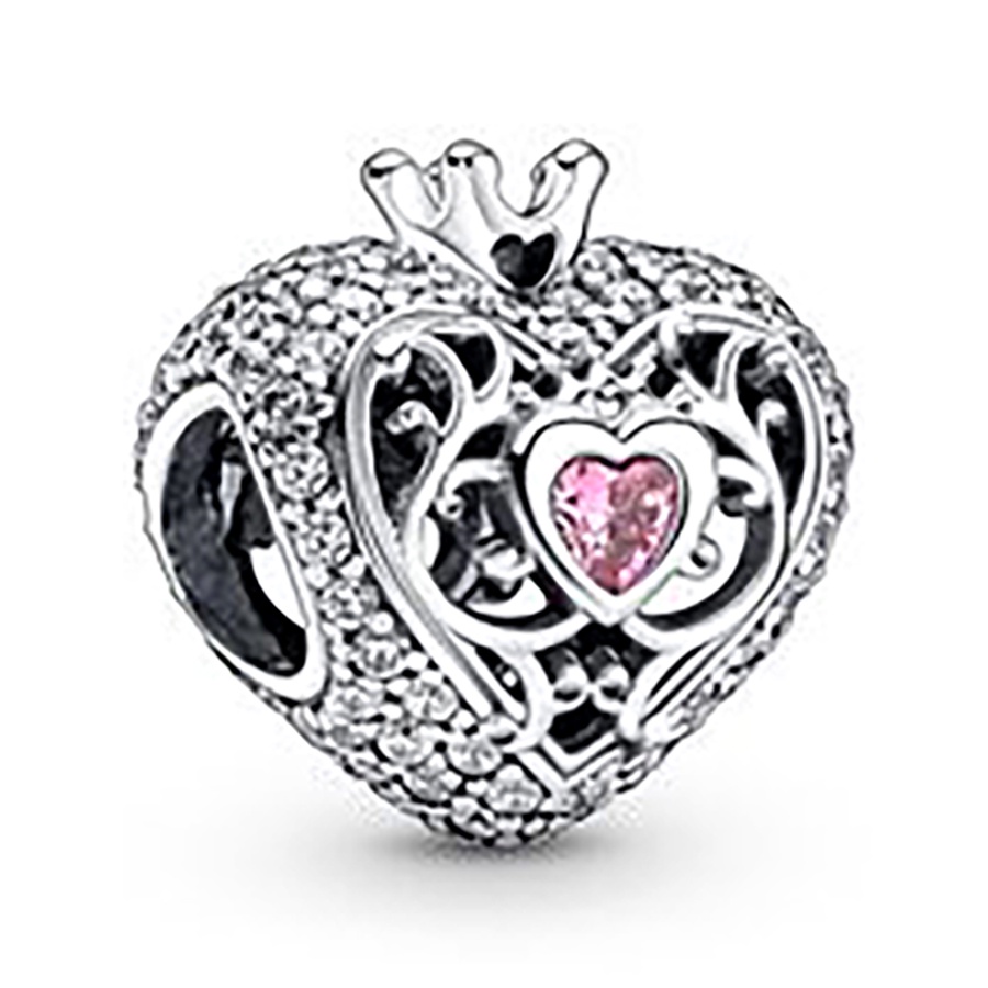 Hạt Charm Màu Bạc Tráng Men Hình Trái Tim / Cây Độc Đáo Dùng Làm Trang Sức DIY