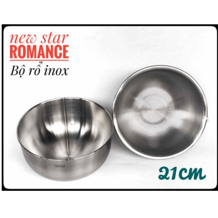 Bộ rổ inox 304 New star 21cm | Shopee Việt Nam