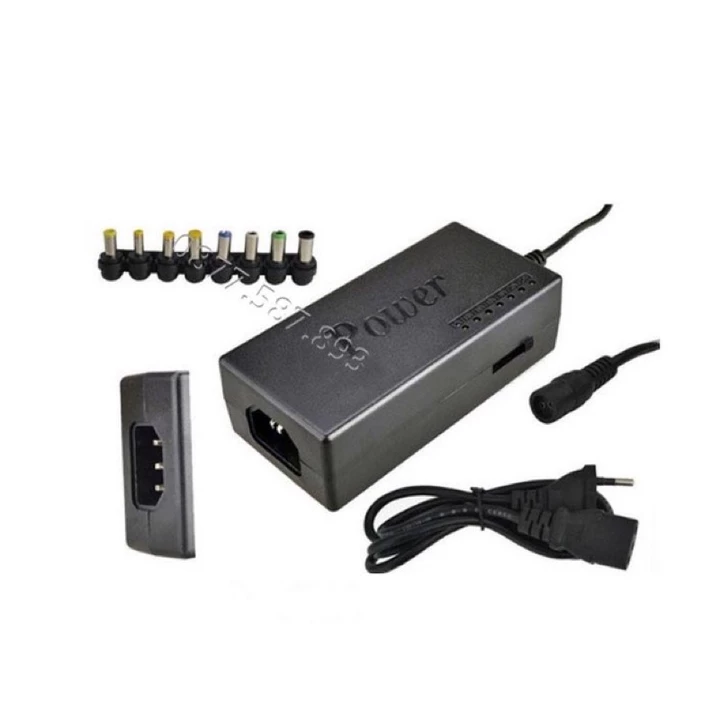 Bộ sạc đa năng cho laptop - 8 loại chân( đầu sạc) dùng để sạc cho laptop và các thiết bị khác. Tiện lợi, dễ sử dụng.