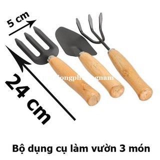 Bộ Dụng Cụ Làm Vườn 3 Món Size 25 Cm Phương Nam