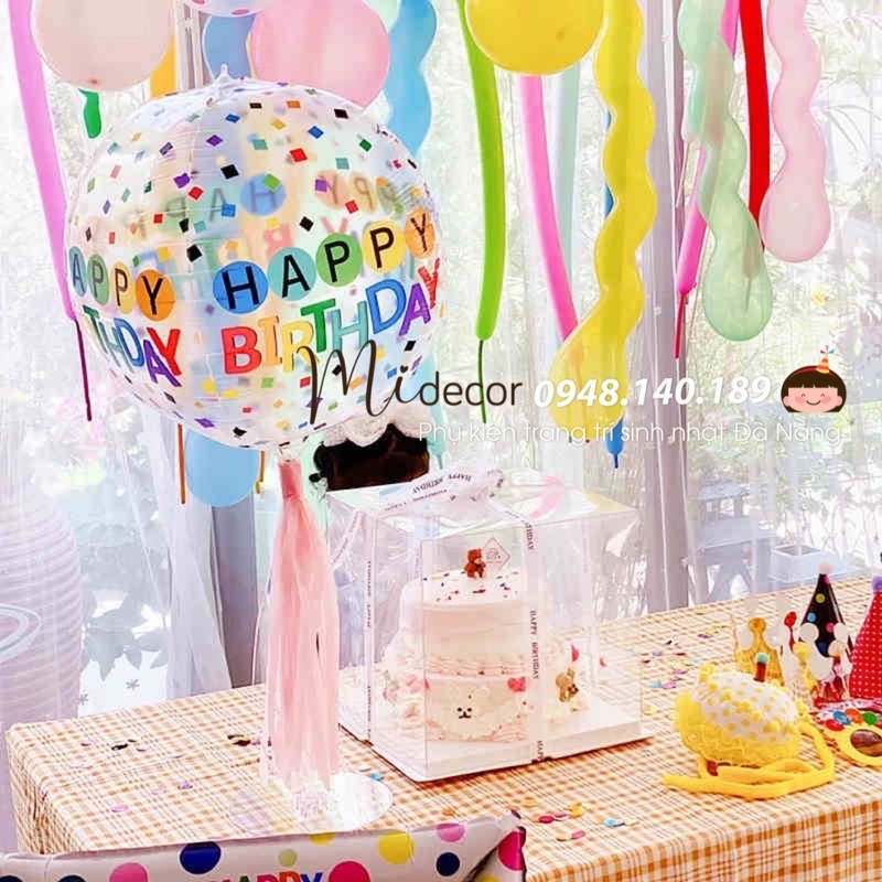 Bóng 4D 50cm in hoạ tiết HAPPY BIRTHDAY | Shopee Việt Nam