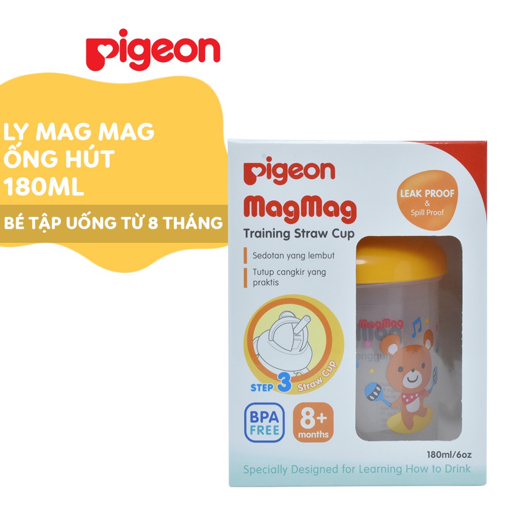 Ly Mag Mag ống hút Pigeon 180ml