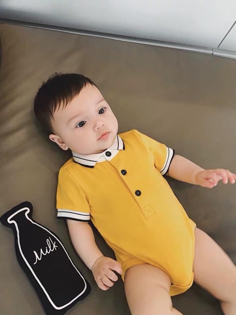 [ MD23] set body polo bé trai và bé gái chất liệu cotton da cá mềm mát