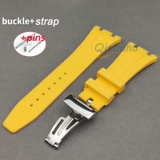 Dây Đeo Đồng Hồ Bằng Cao Su Silicone Mềm 26mm 27mm Cho Audemars and Piguet 15400 / 26470 / 15703