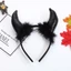 Woke Shining Vải Ox Quỷ Sừng Hình Băng Đô Tóc Sang Trọng Vòng Trang Điểm Cosplay Đảng