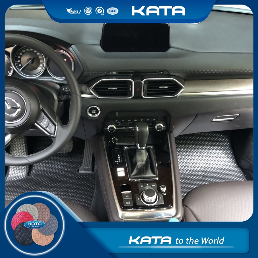 Thảm lót ô tô KATA cho xe Mazda CX-8 6,7 chỗ (2019 - 2025)  - Khít với sàn, Chống trơn, Không mùi, Không ẩm mốc