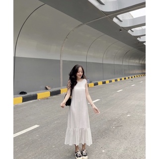 Đầm dài cộc tay phối đuôi cá thiết kế Lora Dress Ma Vie