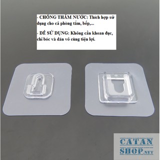 Bộ 2 miếng dán đa năng, Combo móc dán các loại kệ, khung ảnh, Miếng dán tường treo vật dụng siêu tiện lợi-GD494-MDanMC