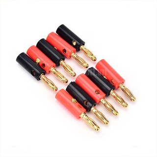 set 2 cặp Jack bắp chuối 4mm - Jack Bắp Chuối đa năng - jack bắp chuối mạ vàng