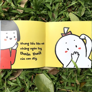 Sách Ehon Kĩ Năng Sống Miu Bé Nhỏ Đừng Mút Tay Nhé! (16 tuổi) - Song ngữ Anh Việt