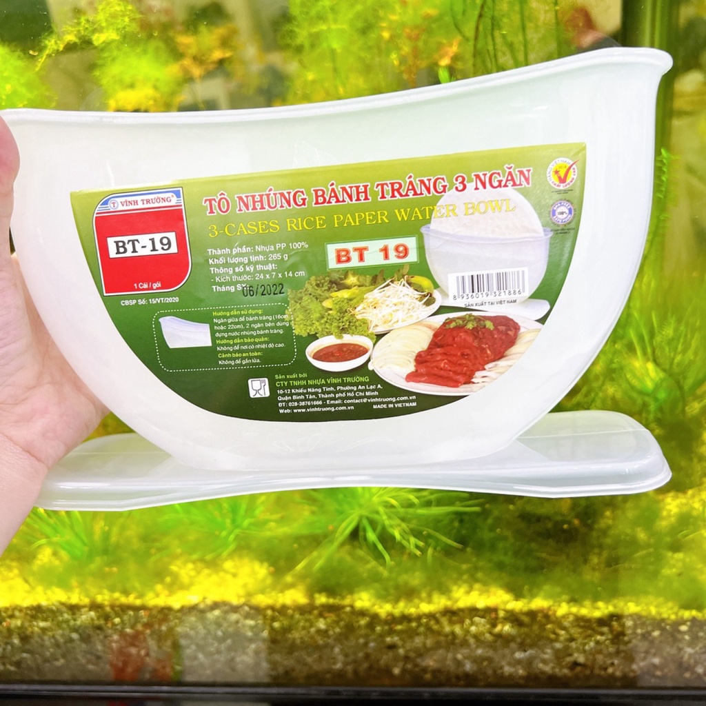 KHAYnhúng bánh tráng 3 NGĂN NHỰA CAO CẤP