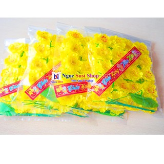 [GIÁ SẬP SÀN]  COMBO 2 Bịch Bông Mai Vàng , Hồng Trang Trí Tết - [Bán Lẻ Giá Sỉ] Hoa Mai Vàng