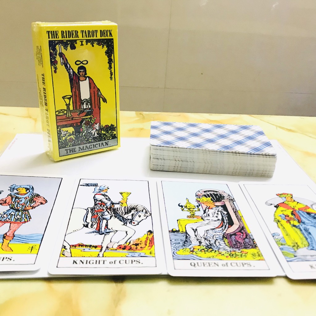 Ảnh Bộ Bài Bói Tarot 78 The Rider Waite Deck Chính Hãng Amalife Cỡ To – Tặng Kèm Túi Đựng Bài Bằng Vải Nhung 2
