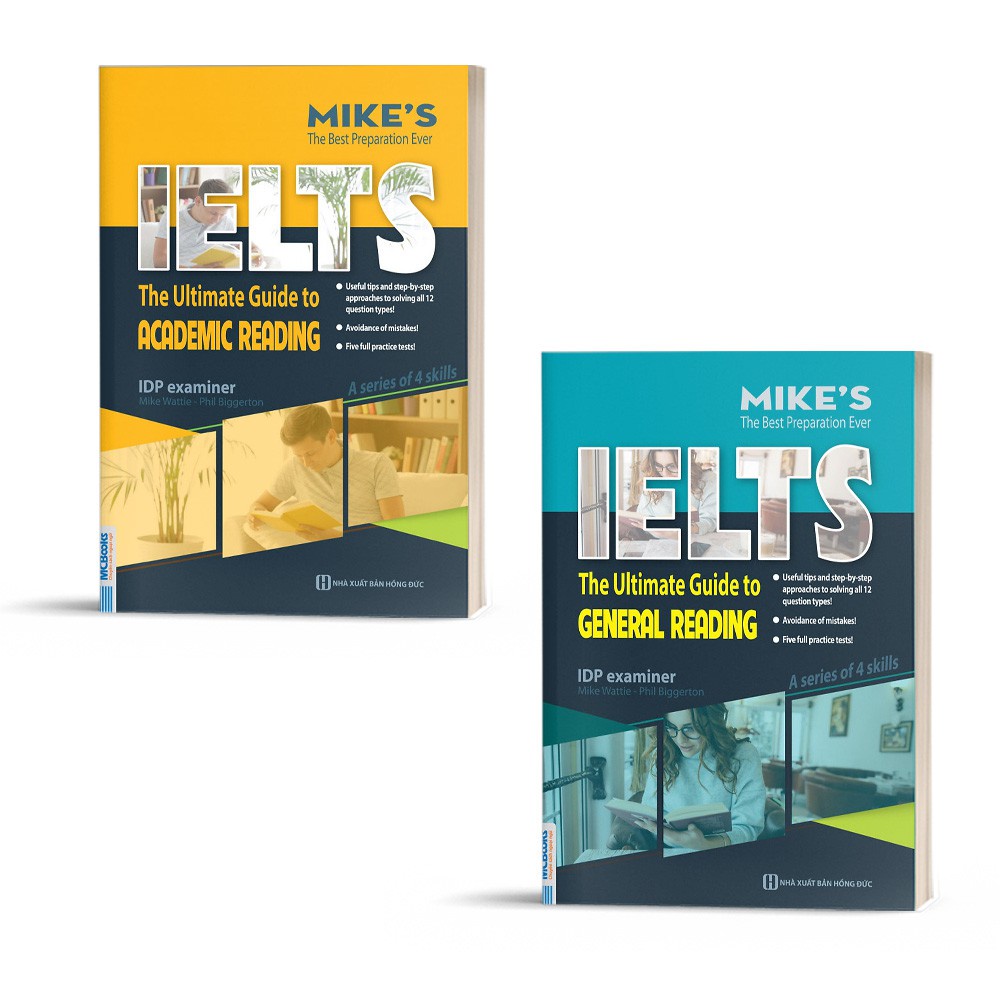 Sách - Combo IELTS MIKE Ielts Reading and Ielts Writting Dành Cho Người Tự Học - MCBooks