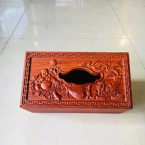 Hộp đựng giấy ăn gỗ hương cao cấp