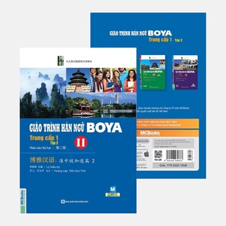 Sách - Combo Trọn Bộ 2 Cuốn Giáo Trình Hán Ngữ Boya Trung Cấp 1 (Tập 1+Tập 2) ( Lẻ Tùy Chọn )
