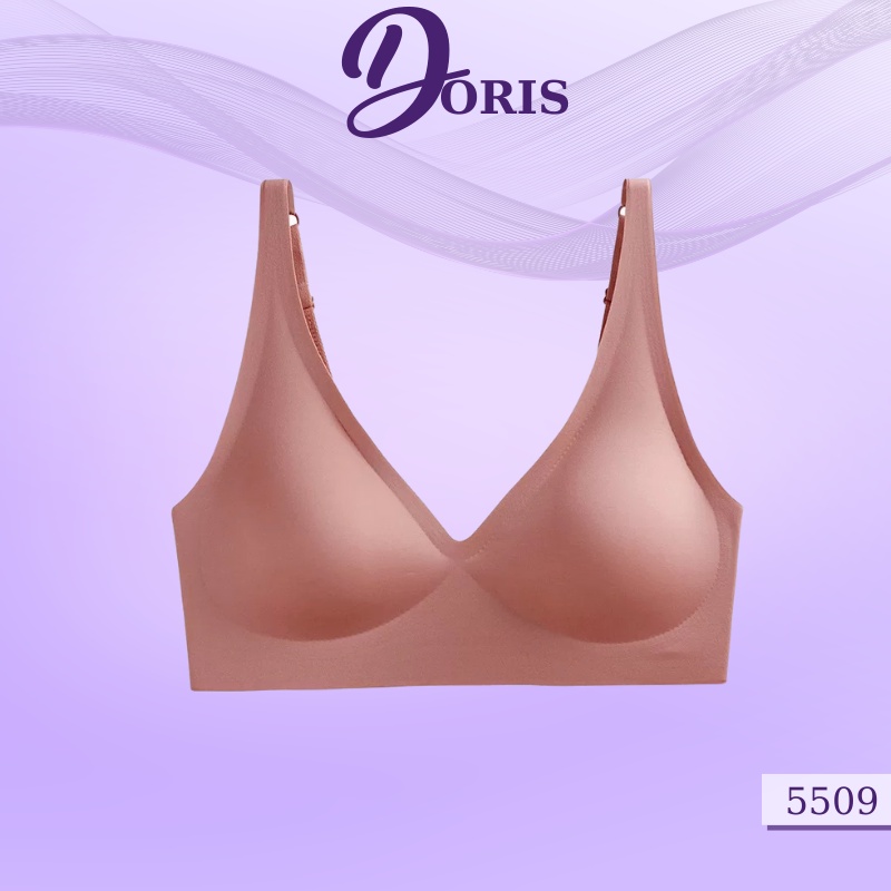 Áo Ngực Đúc Su Đệm Mỏng Không Gọng Chất Mát Lạnh Co Dãn Thoải Mái Doris - 5509