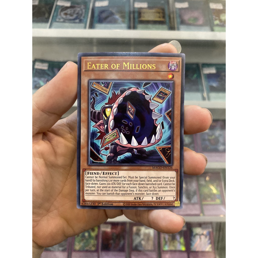 Thẻ Bài Lẻ Yugioh Mã Mago En126 Eater Of Millions Gold Letter Rare 1st Edition Shopee 7144