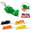 1 Mồi Ếch Giả Câu Cá Mềm Mắt 3D Cỡ 4cm / 5g Có 5 Màu Có Móc Kép