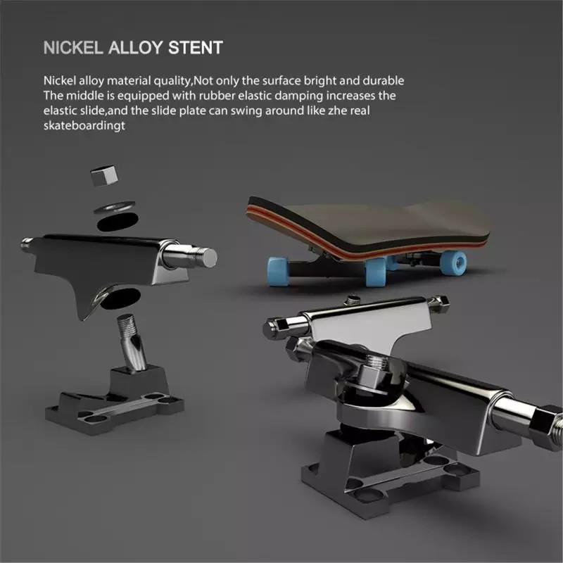 Ahvnt Đồ Chơi ván trượt ngón tay Stent Chuyên Nghiệp Finger Skate Set Mới Lạ