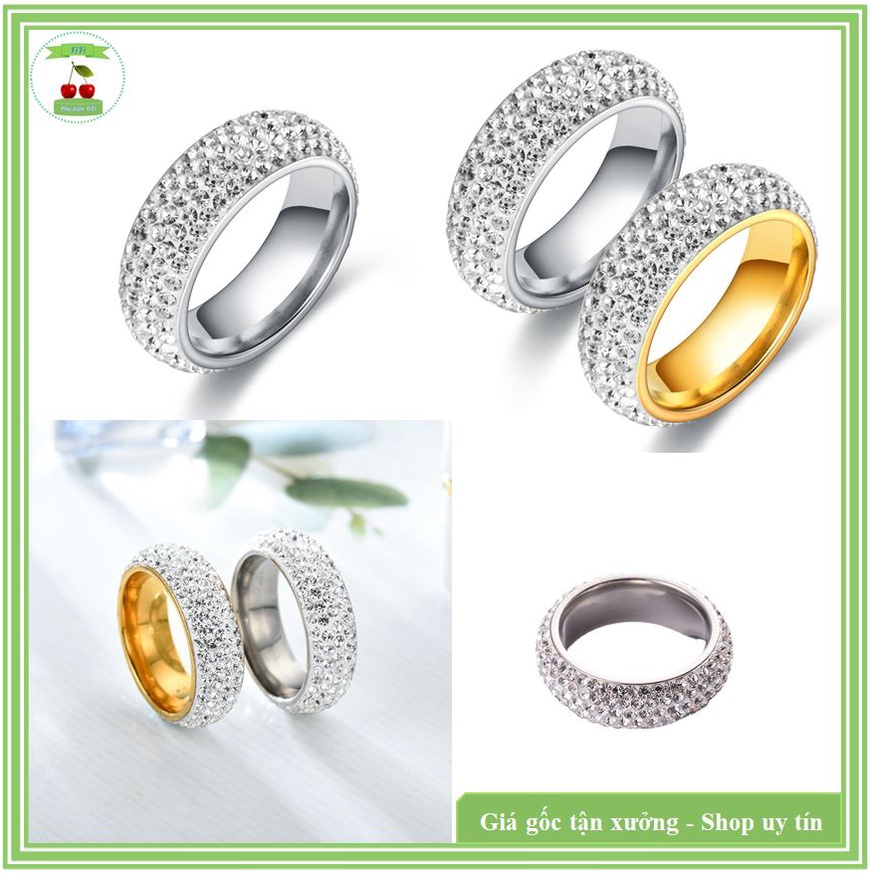 Nhẫn Nam Đính Đá Đẹp, Nhẫn Nam Thời Trang Phong Cách (Full size)