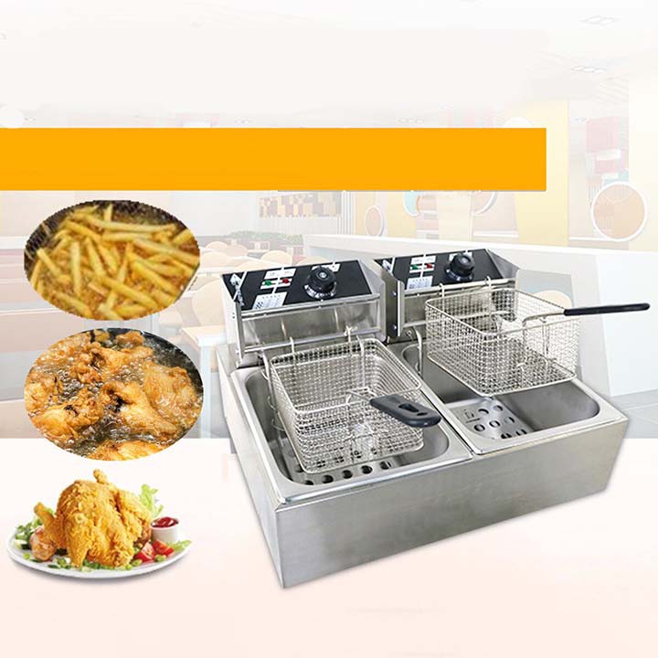 Bếp chiên nhúng điện SUNNY 5000W chất liệu inox dày dặn, bền bỉ theo thời gian