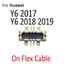2 Cái\ lốc Nội Tuyến FPC Pin Kết Nối Liên Hệ Giá Đỡ Cho HuaWei Y5 Lite Y6 Pro Prime 2017 2018 2019 Trên Bo Mạch Chủ Cáp Mềm Thay Thế Các Bộ Phận