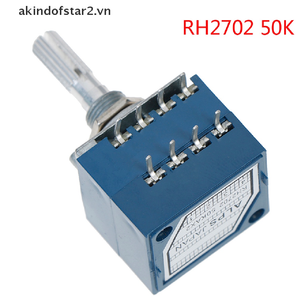 1pc Japan ALPS RK27 RH2702 controllo del Volume potenziometro interruttore del Volume 50KAX2/100KAX2 8pin con Volume di Volume Volume Stereo Poten  44