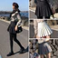 Váy Nữ Cao Cấp Thời Trang Quần Vợt Mini Dễ Thương Xếp Ly Màu Trơn Váy Học Sinh Hàn Quốc Plus Size