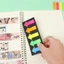 GREA 100 Tờ Memo Pad Dấu Trang Nhãn Văn Phòng Phẩm Điểm Chìa Khóa Mới Lạ Paster Sticker