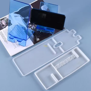 Khuôn Silicon Làm Giá Đỡ Điện Thoại Bằng Resin Pha Lê Lấp Lánh