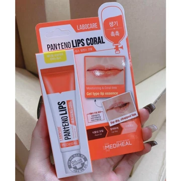 Sale lỗ date 17/10/2026 Son dưỡng môi ban đêm Mediheal Labocare Pantenolips Healssence Coral 10ml