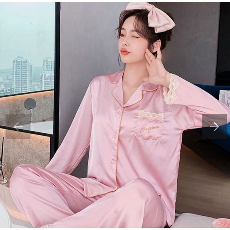BỘ SATIN HỒNG(LIVE) | Shopee Việt Nam
