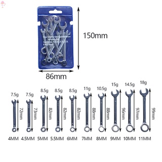 10 Cờ lê mini 4-11mm chuyên dụng chất lượng cao