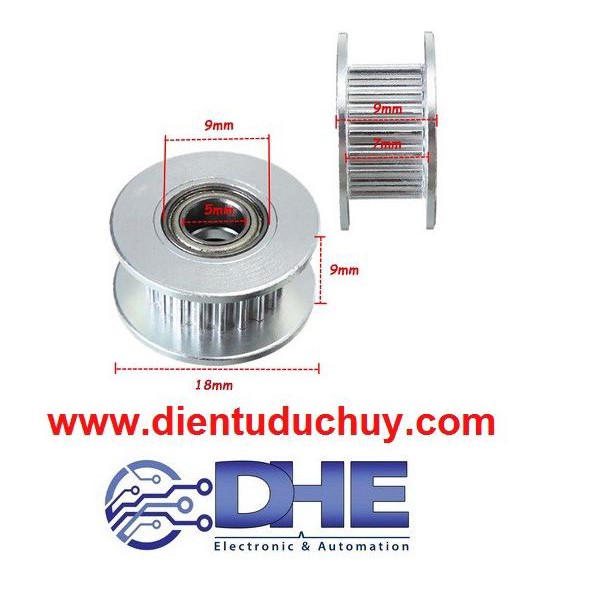 PULEY GT2 RÒNG RỌC TRƠN/CÓ RĂNG (20 RĂNG) - BẢN RỘNG 6MM - LỰA CHỌN ...