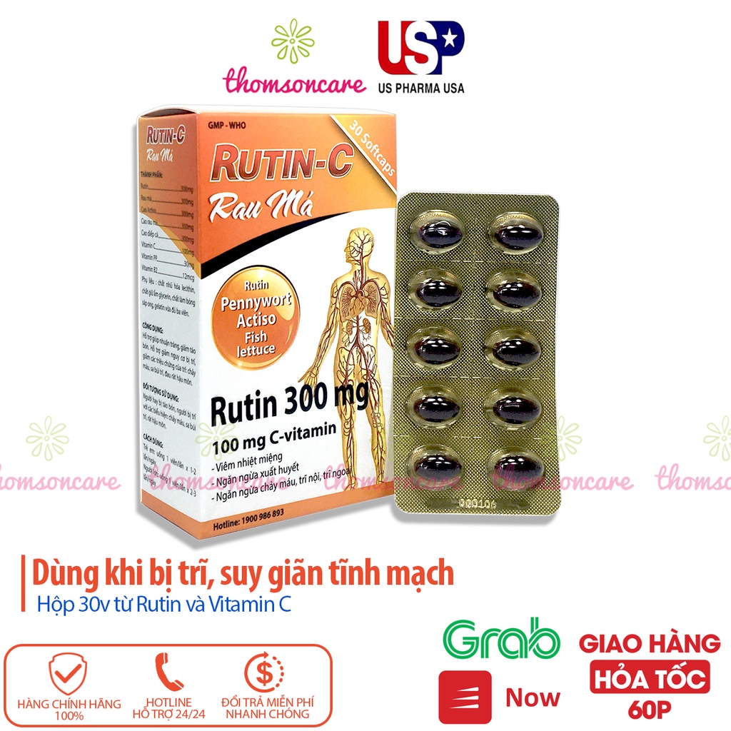 Thành phần chính của thuốc Rutin C diếp cá là gì?
