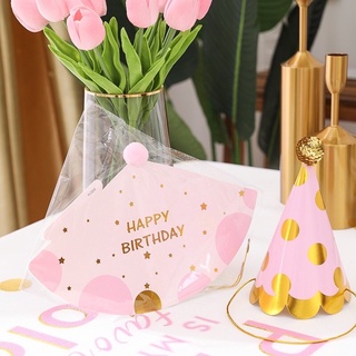 Mũ sinh nhật hàn quốc trang trí sinh nhật phong cách Hàn Quốc xinh xắn, phù hợp với mọi lứa tuổi - YẾN NHI DECOR