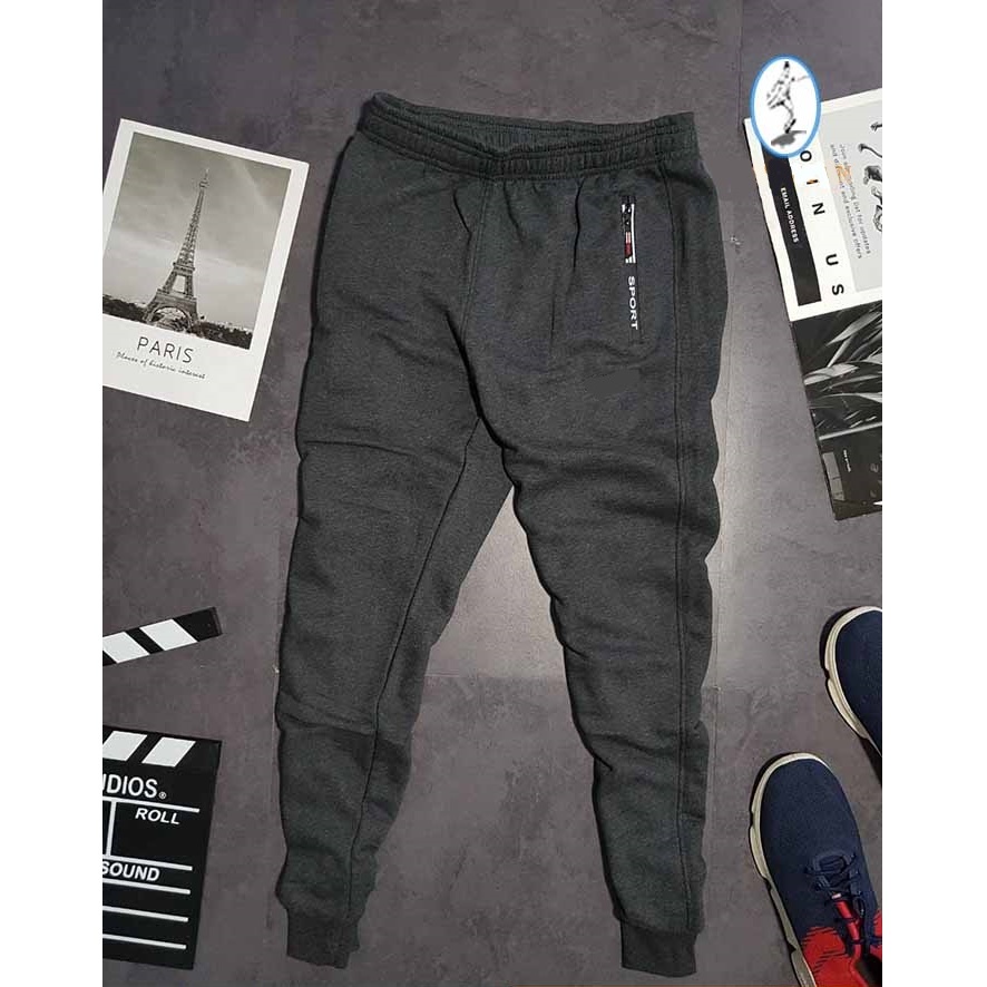 Jogger khóa kéo co giãn tốt cho cả nam và nữ