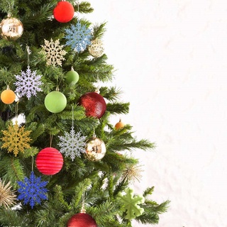 Bông Tuyết Đầy Màu Sắc Trang Trí Cây Thông Noel