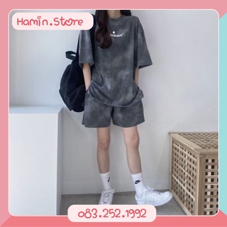Bộ thể thao nữ freesize dáng rộng dưới 60kg chất thun cotton mặc nhà đi tập