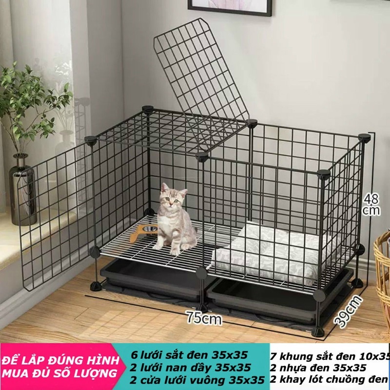 Tấm Sắt ghép chuồng chó mèo, Tấm quây chuồng Chó Mèo