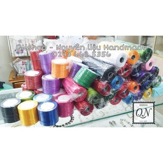 20m Ruy băng lụa, ruy băng kim tuyến trang trí QNshop Handmade