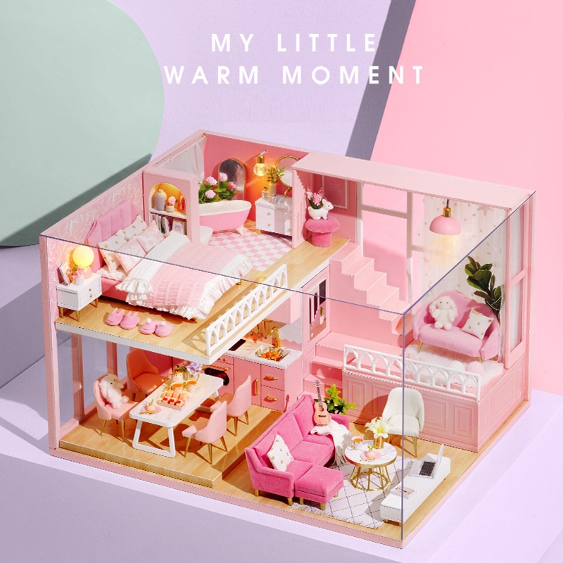 Ảnh Bộ sản phẩm nhà búp bê tự làm hãng CUTEROOM nhiều mẫu 3