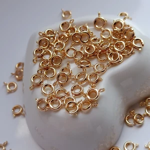 Khóa Tôm Hùm Bằng Đồng Mạ Vàng 14k Dùng Làm Vòng Tay / Vòng Cổ / Lắc Chân Thủ Công diy