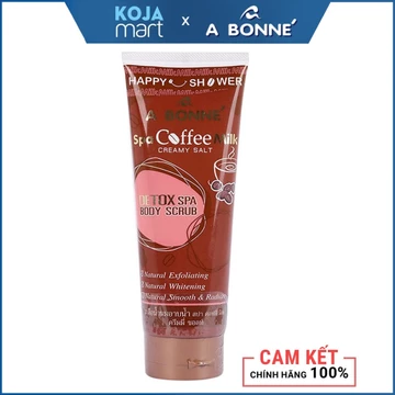 Muối Tắm Cà Phê Tẩy Tế Bào Chết A Bonne Spa Coffee Milk Salt - Shower Formula, Muối Tắm Cafe Thái Lan - Dạng Tuýp 350gr