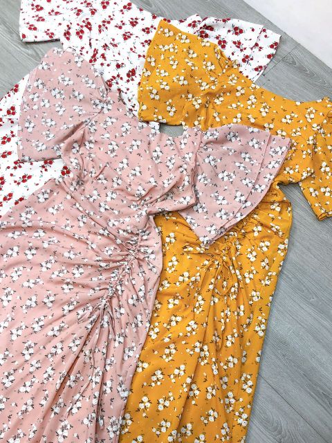 ĐẦM MAXXI DÁNG DÀI HỌA TIẾT HOA LÁ XINH TƯƠI CHO CHỊ EM DIỆN XUỐNG PHỐ